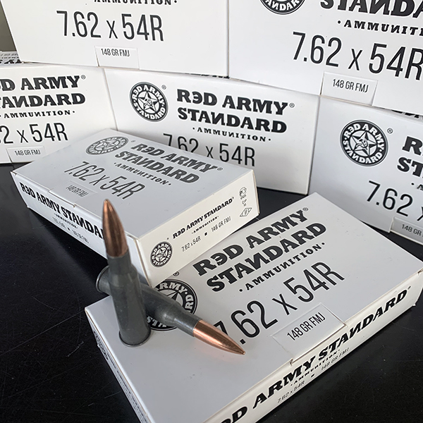 Red Army Standard 7.62x54R 148 gr. FMJ WHITE BOX 20 rnd/box